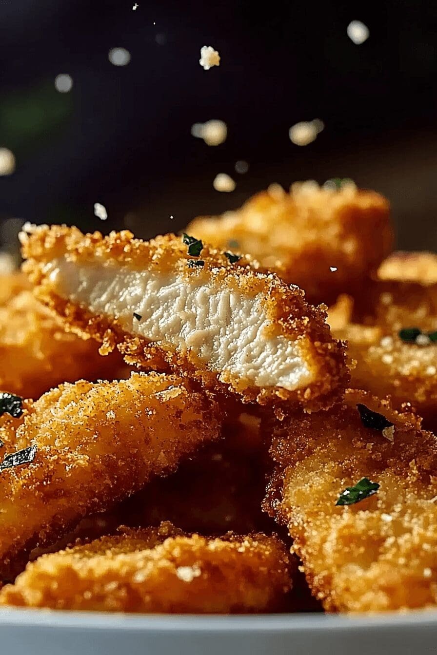 Parmesan Crusted Air Fryer Chicken Tenders