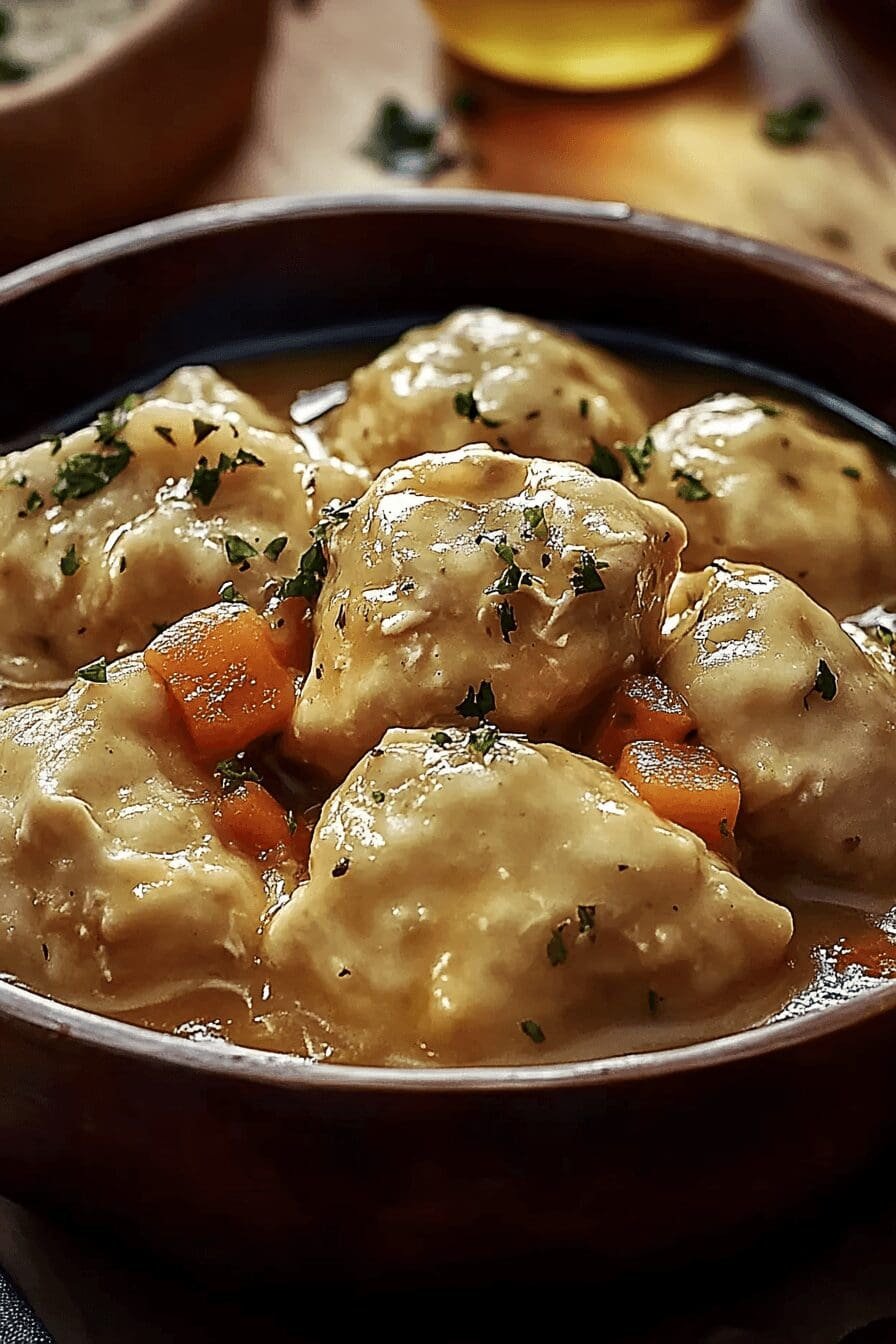 Slow Cooker Chicken Dumplings