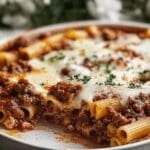Baked Rigatoni Meat Sauce
