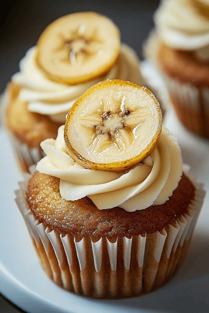 Banana Cream Cheese Cupcakes