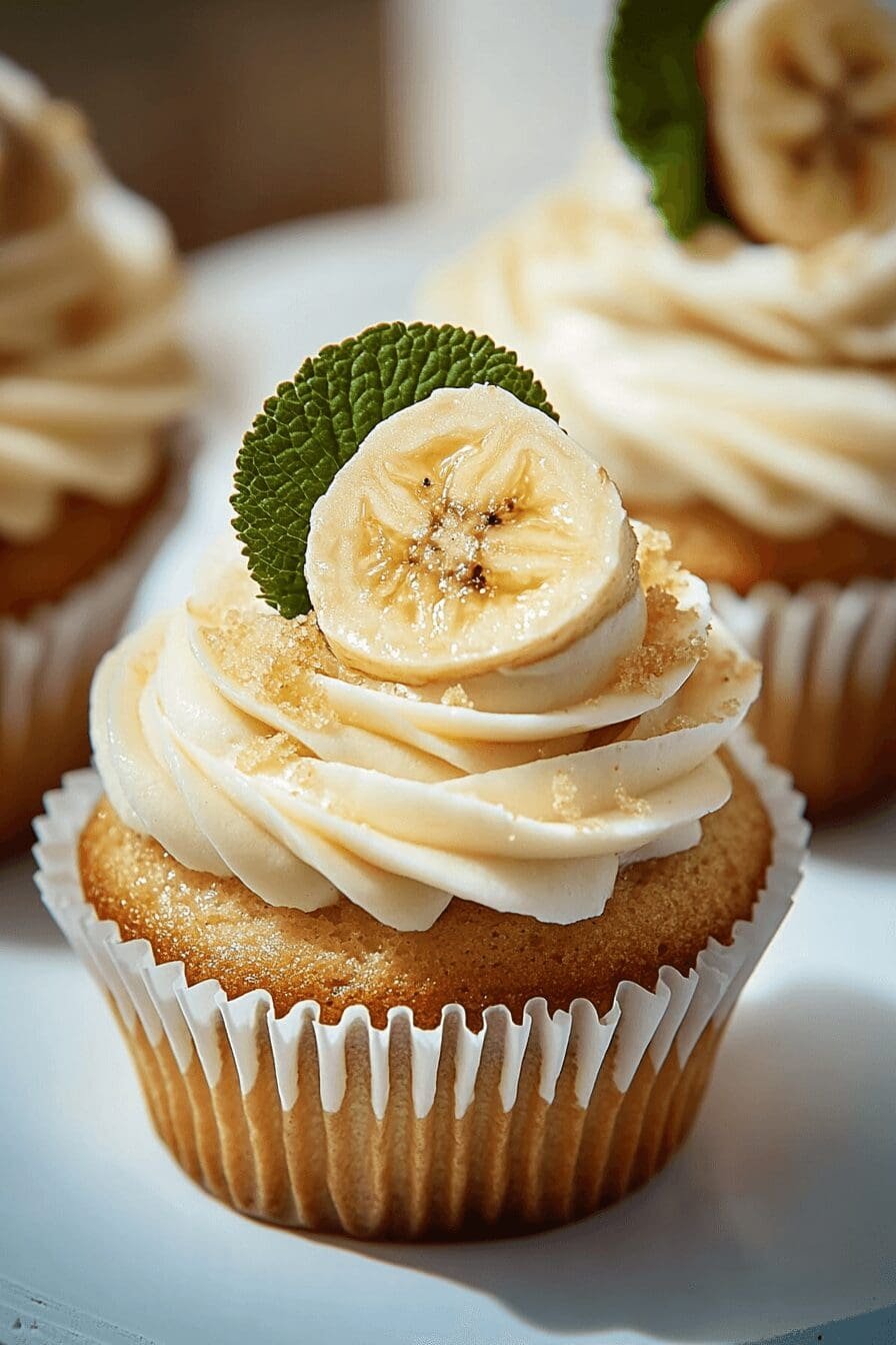 Banana Cream Cheese Cupcakes