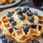 Blueberry Waffles Cream Cheese Filling