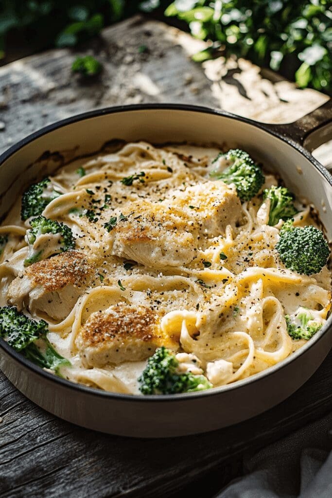 Broccoli Chicken Alfredo Casserole