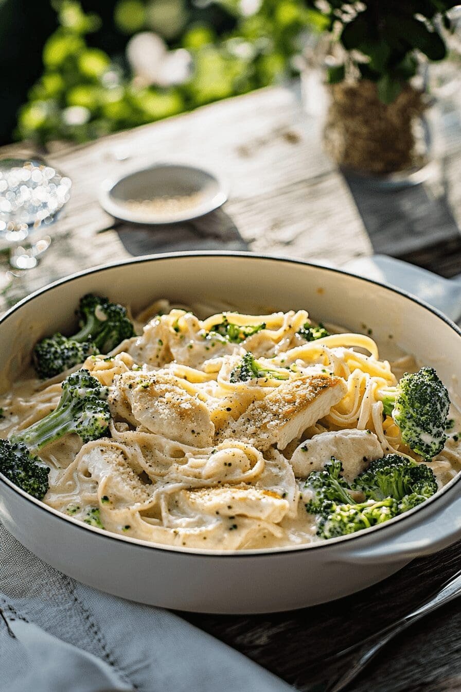 Broccoli Chicken Alfredo Casserole