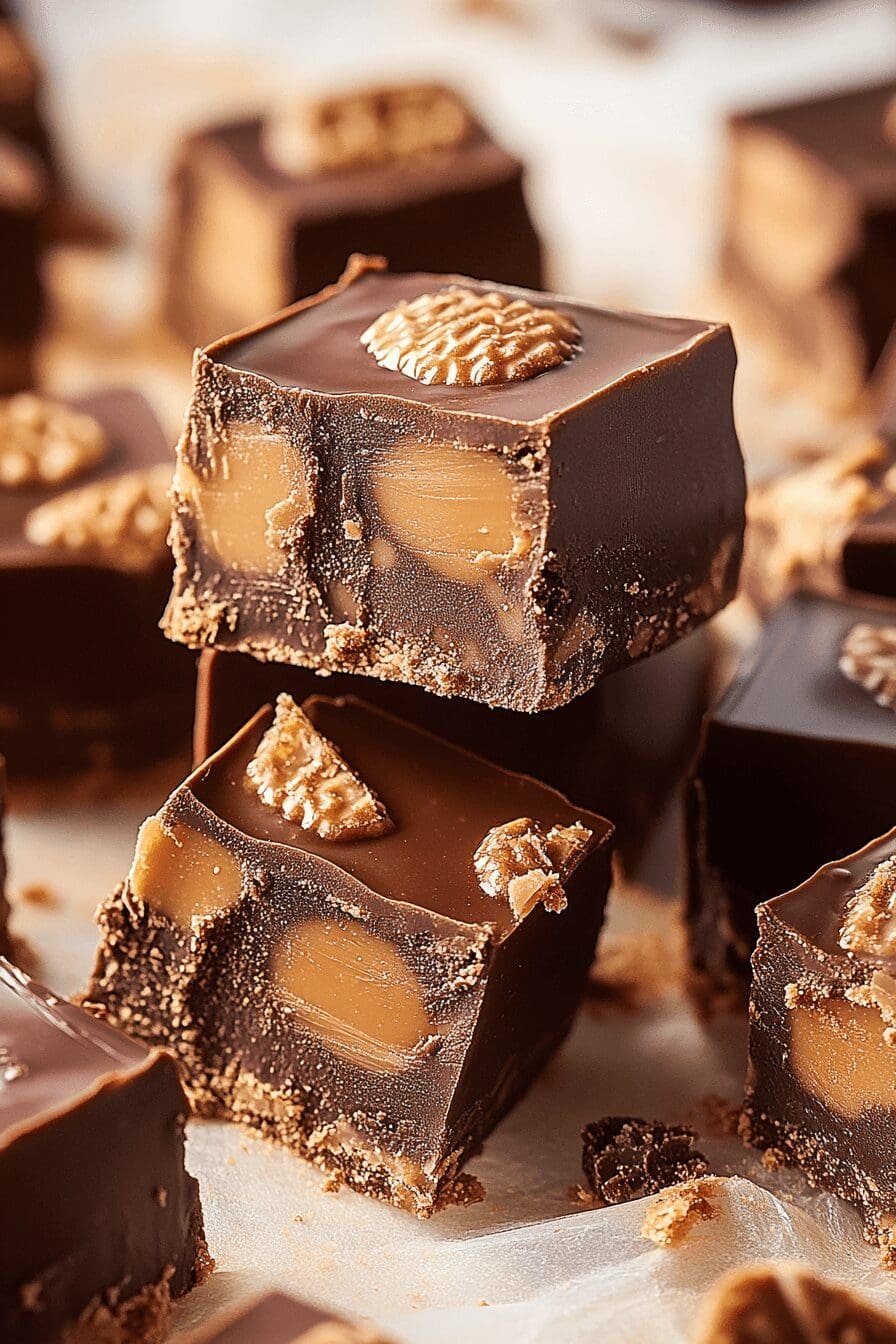 Butterfinger Reeses Fudge