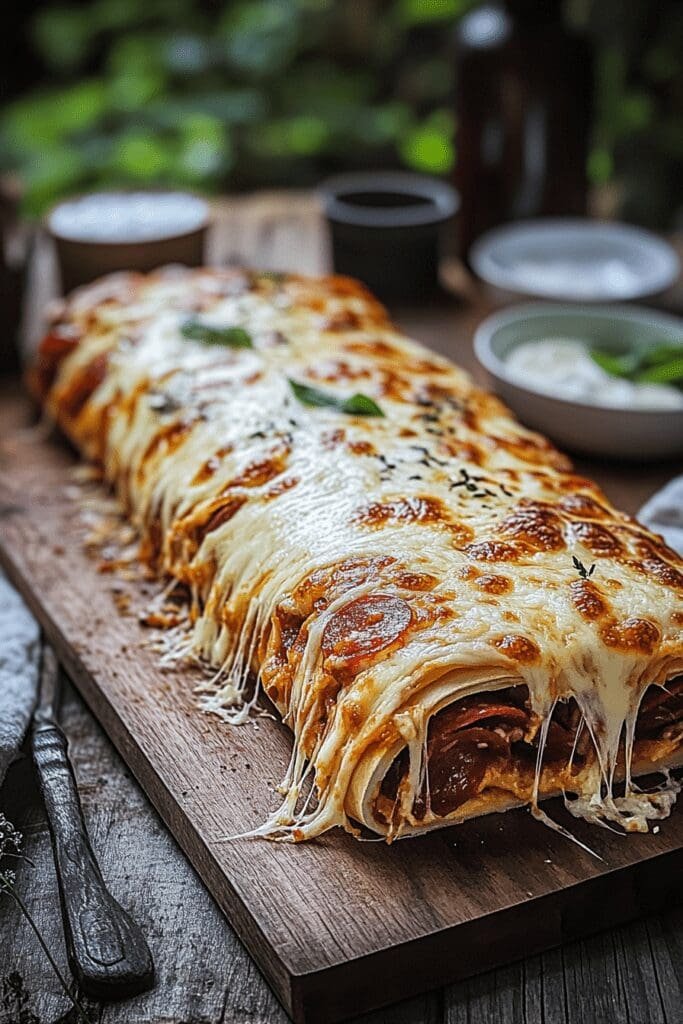 Cheesy Pepperoni Stromboli