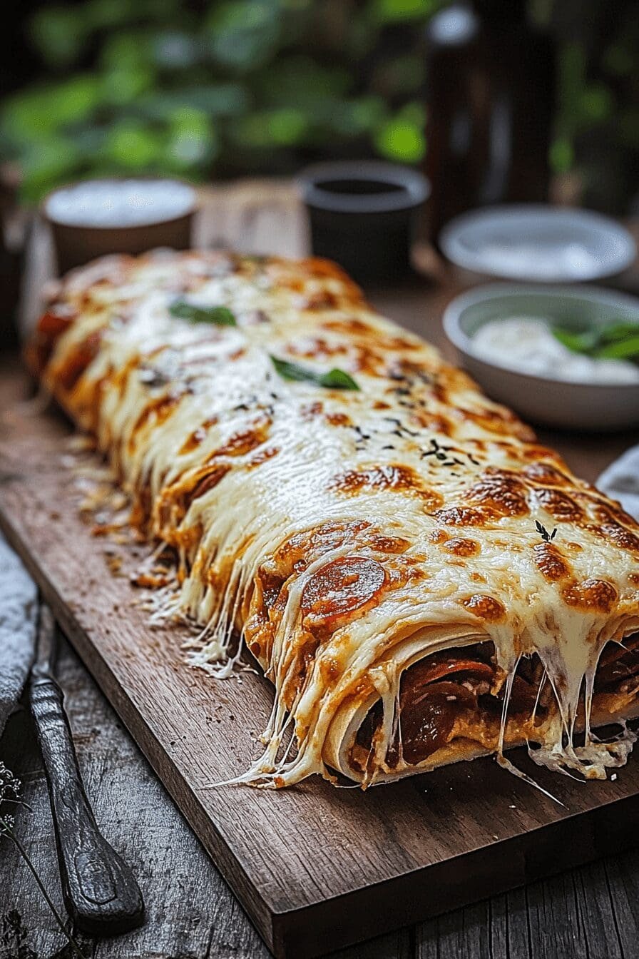 Cheesy Pepperoni Stromboli