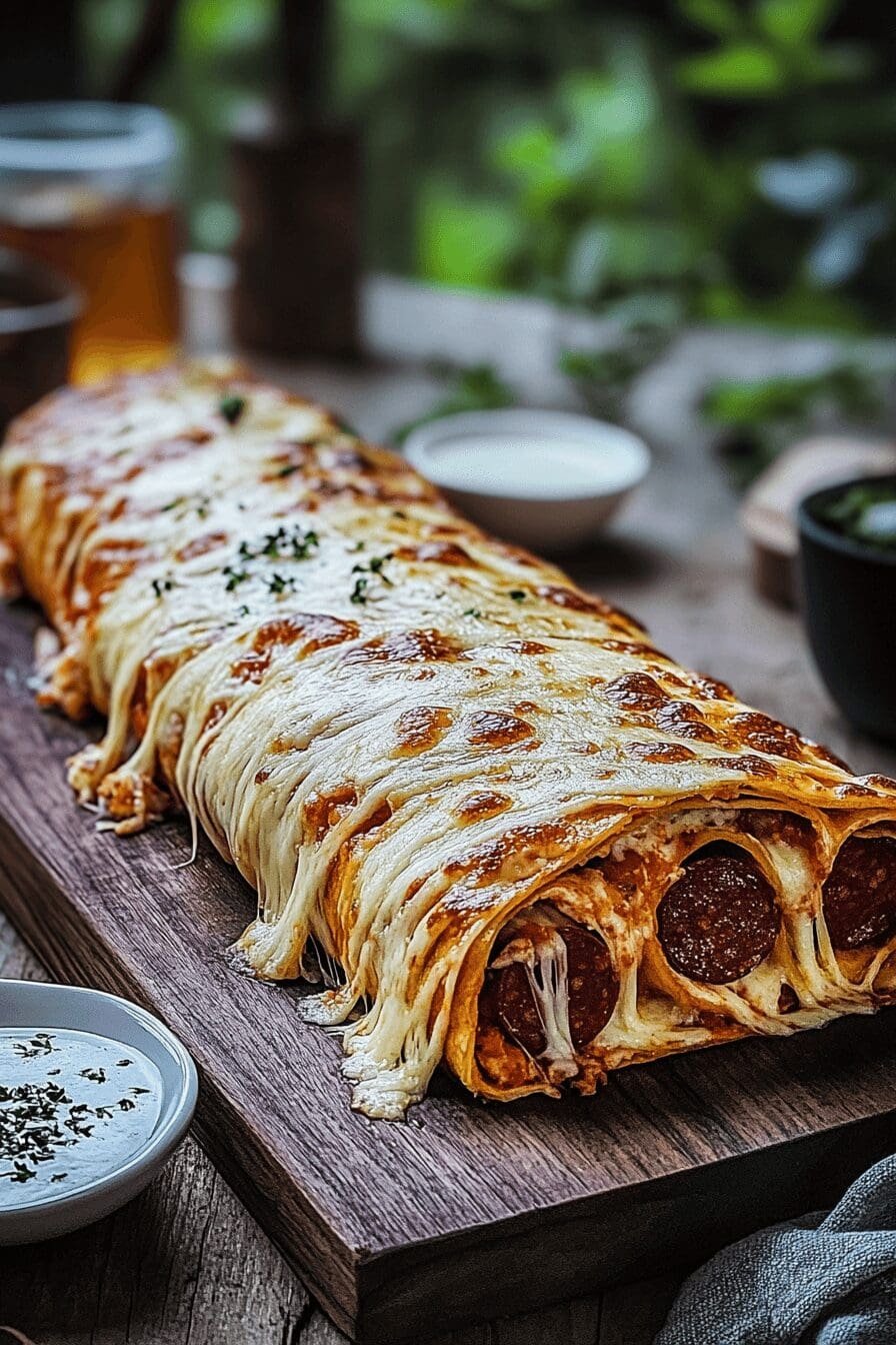 Cheesy Pepperoni Stromboli