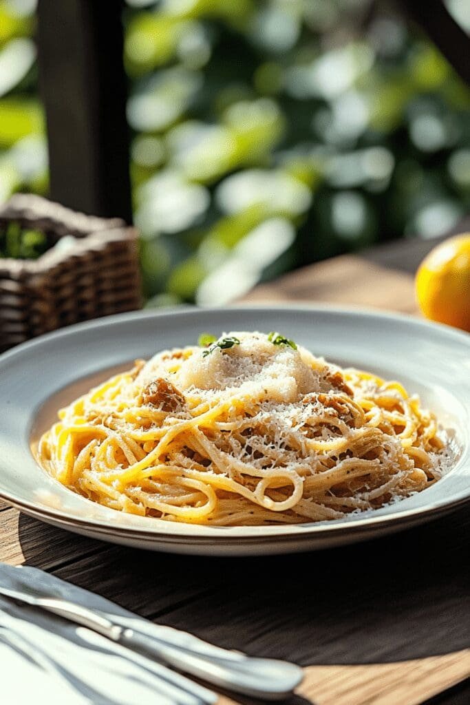 Cheesy Spaghetti Carbonara
