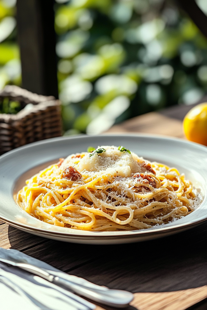 Cheesy Spaghetti Carbonara