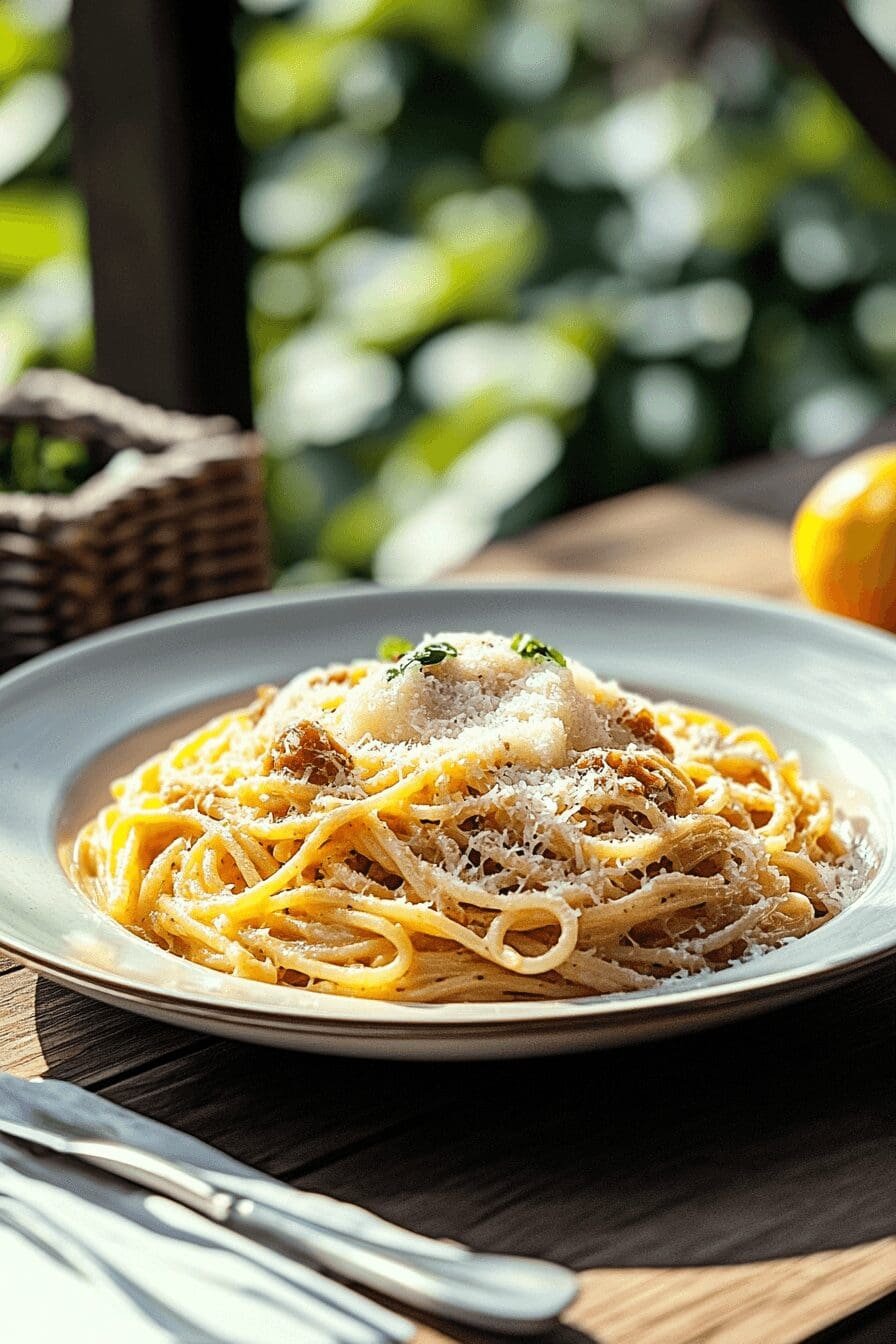Cheesy Spaghetti Carbonara