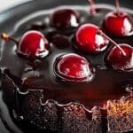 Chocolate Cherry Upside Down Cake