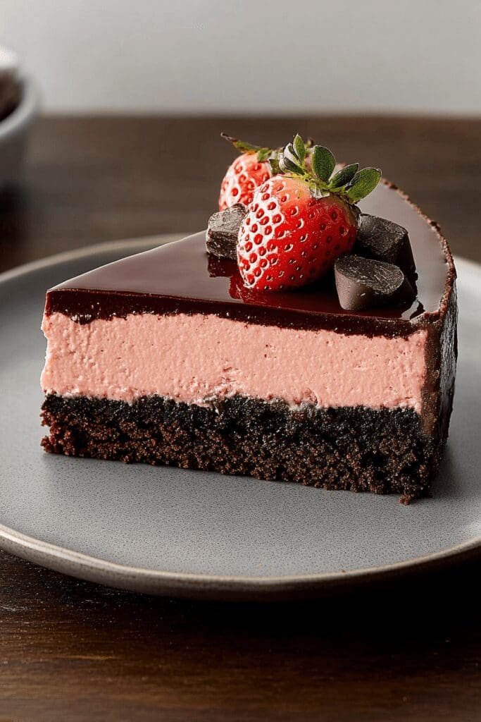 Chocolate Strawberry Cheesecake