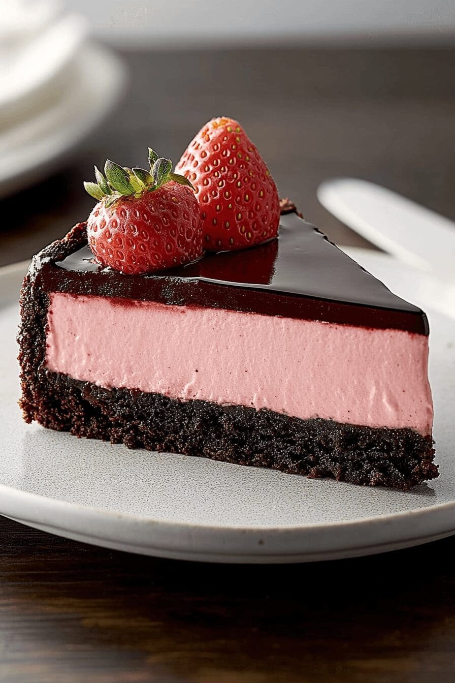 Chocolate Strawberry Cheesecake