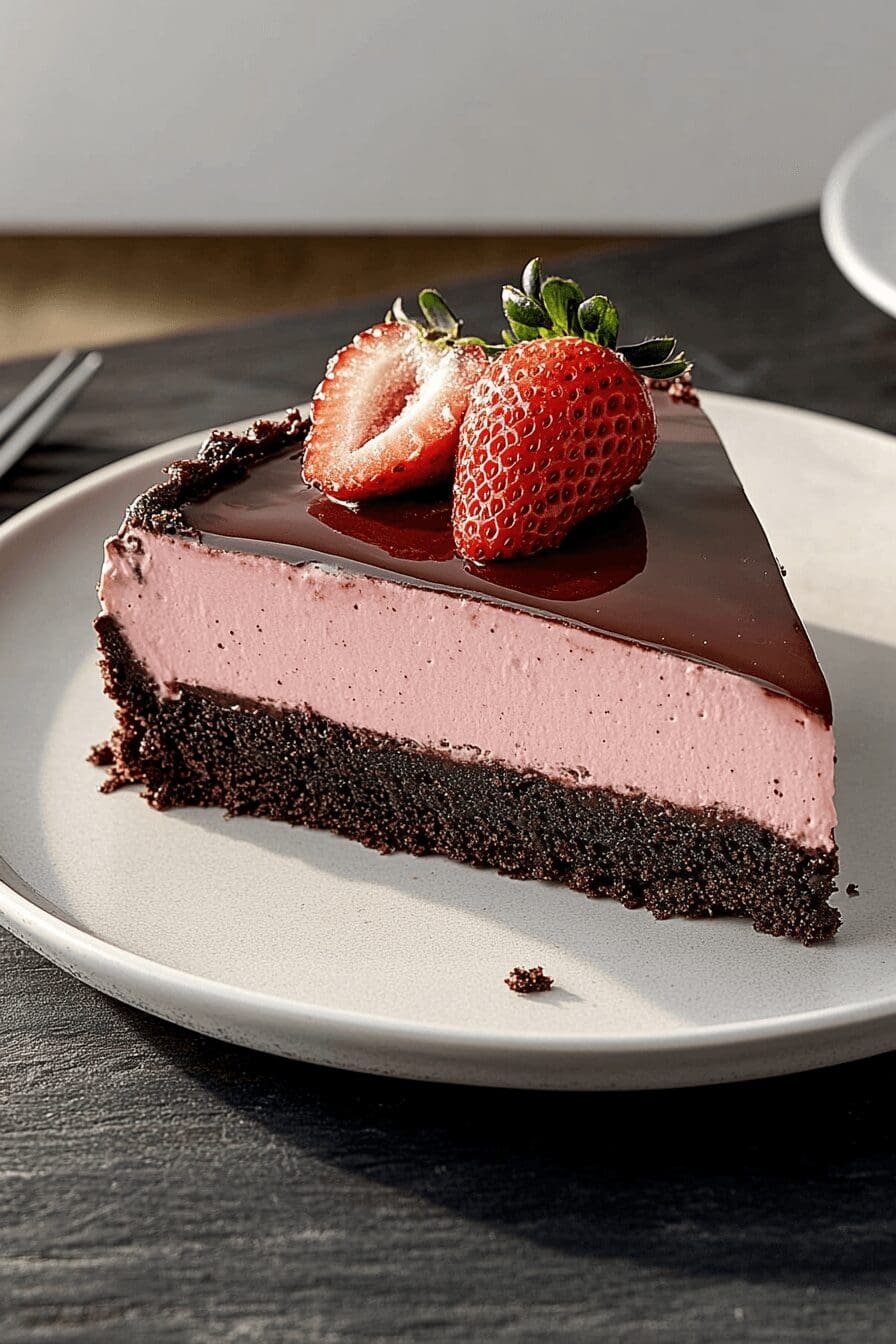 Chocolate Strawberry Cheesecake