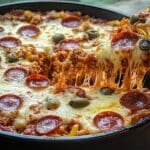 Crock Pot Pizza Casserole