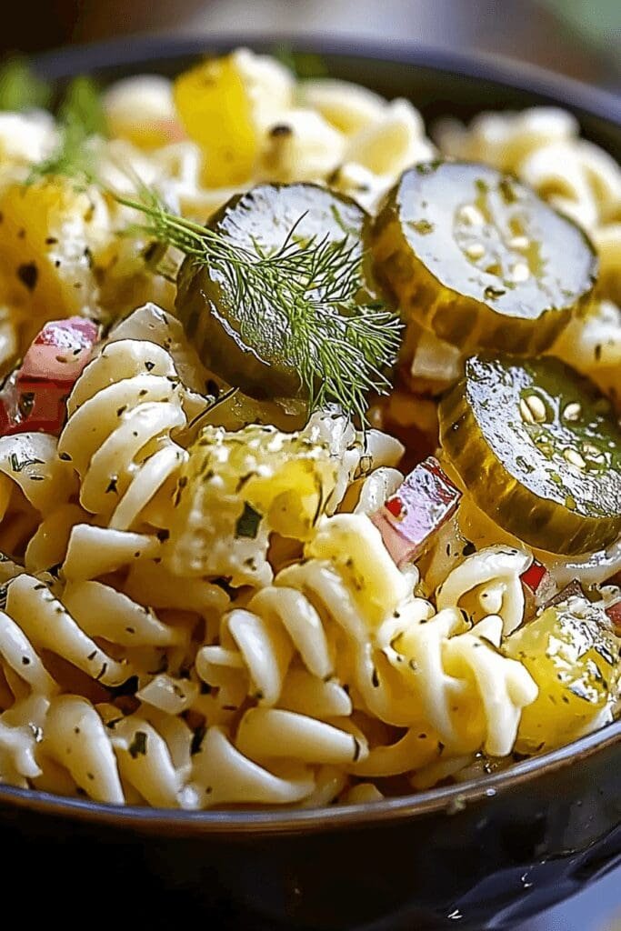Dill Pickle Pasta Salad