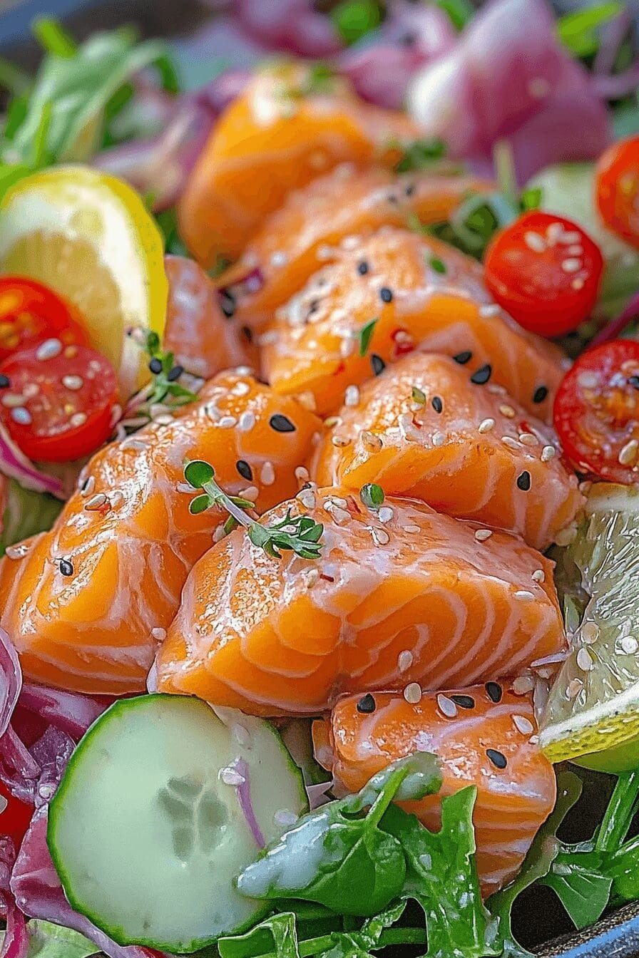 Fresh Healthy Salmon Salad