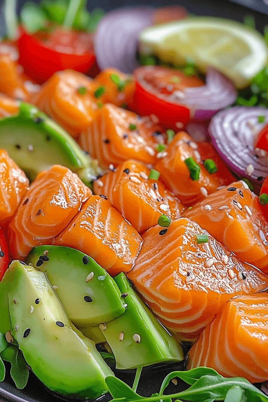 Fresh Healthy Salmon Salad