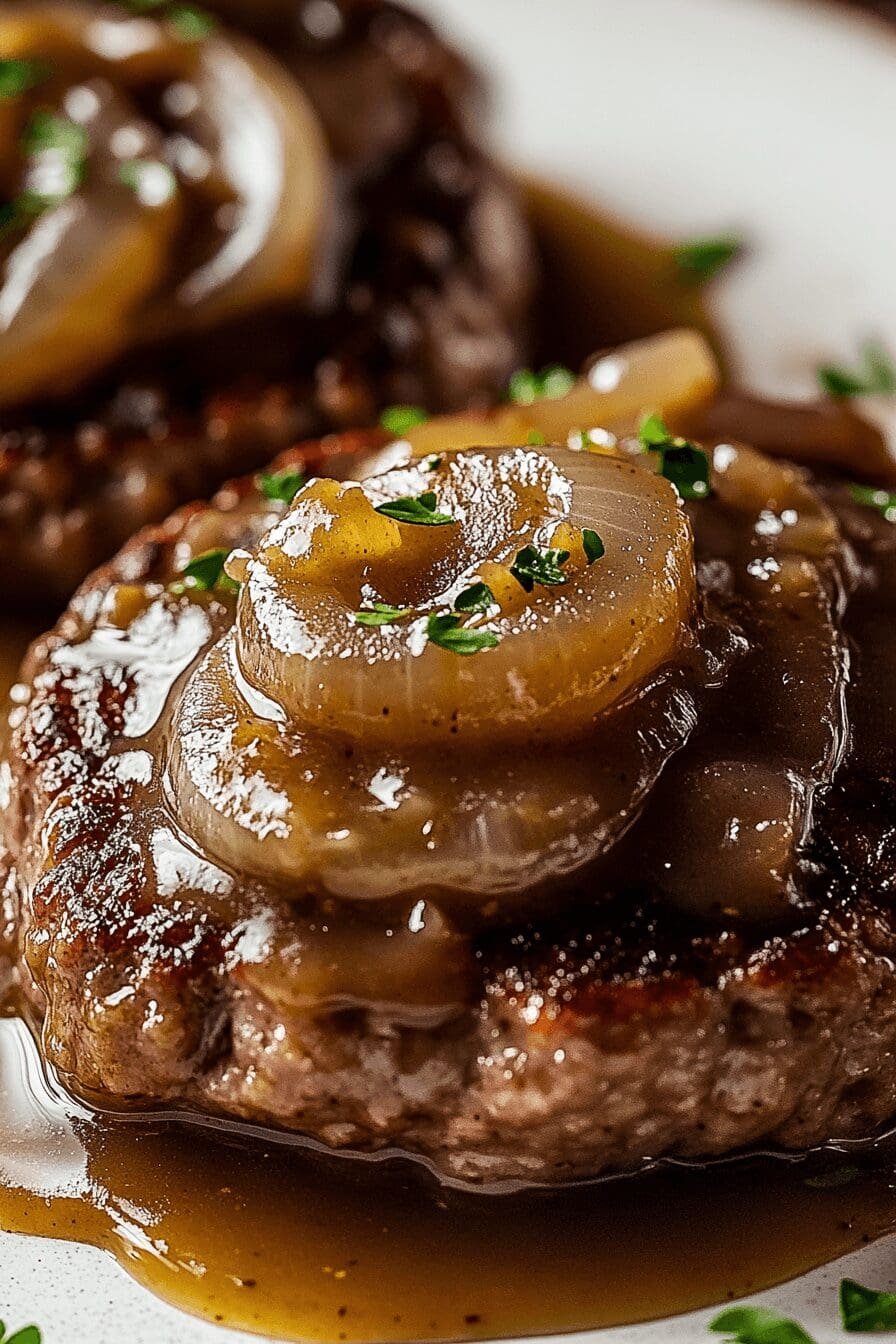 Hamburger Steaks with Onion Gravy