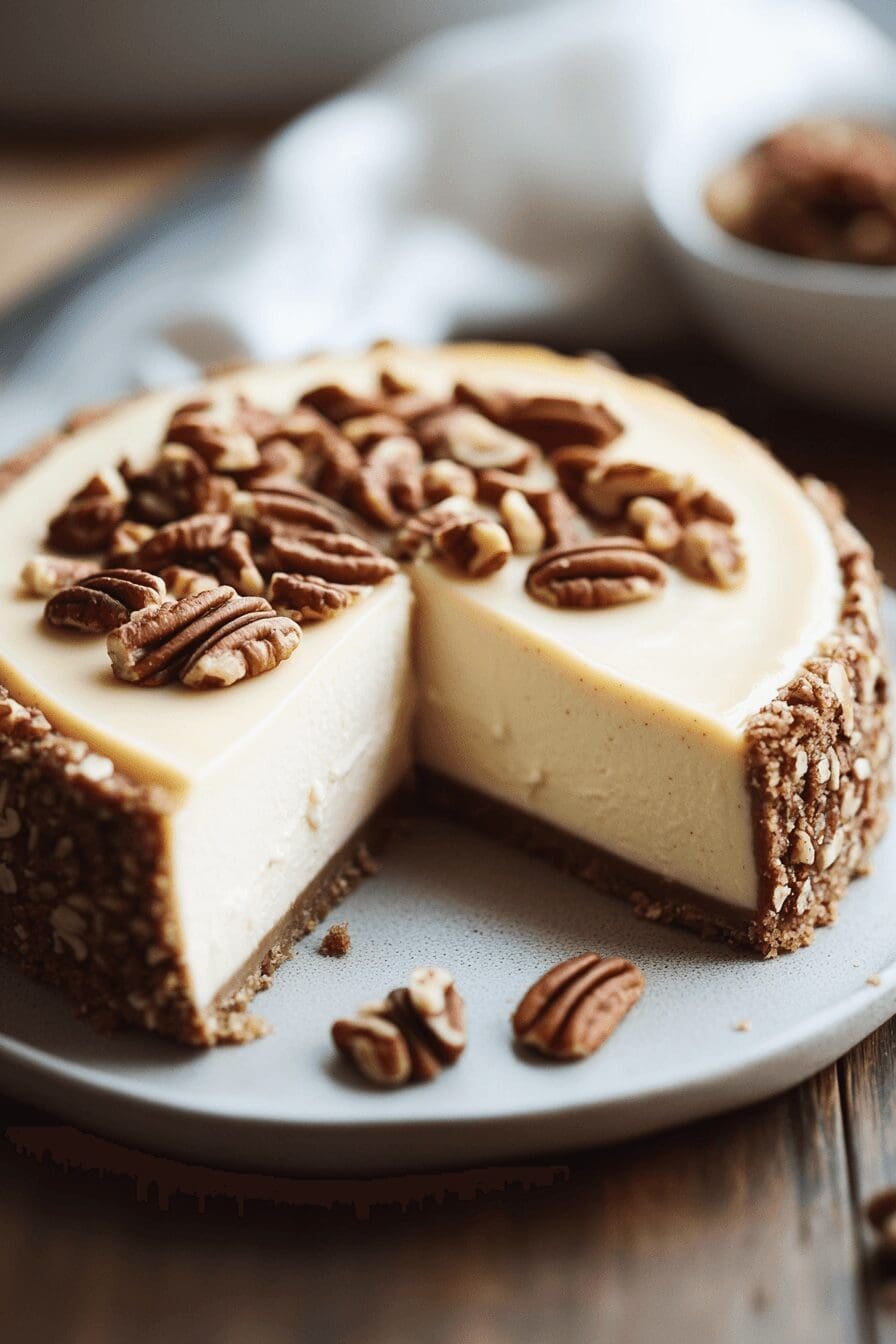 Maple Pecan Cheesecake