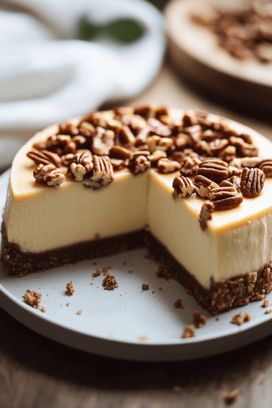 Maple Pecan Cheesecake