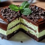 Mint Chocolate Cheesecake Cake
