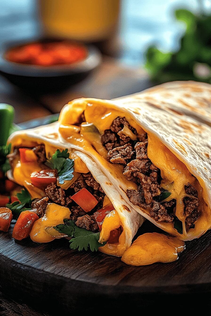 Nacho Cheese Beef Wrap