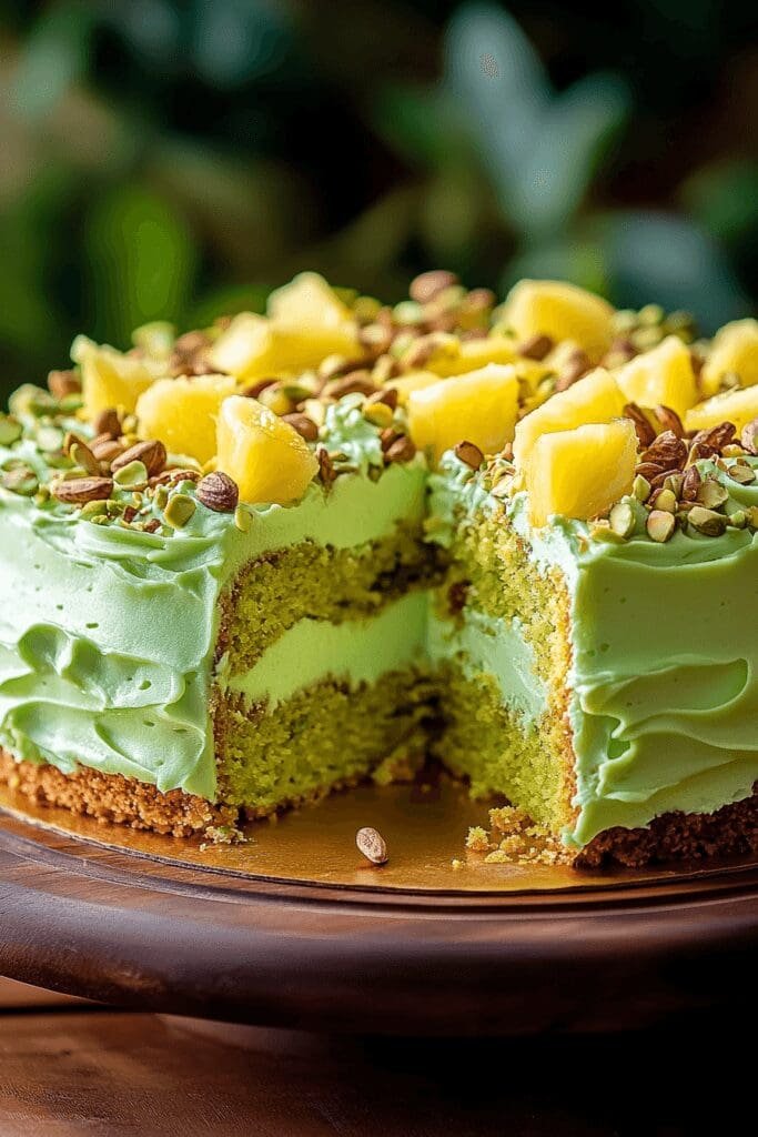 Pistachio Pineapple Cake