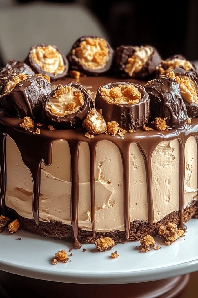 Reeses Peanut Butter Cup Roll Cake