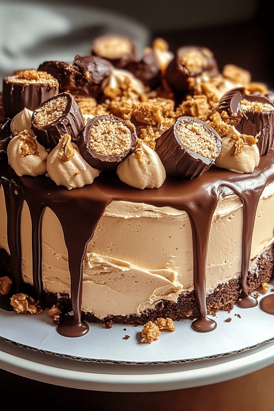 Reeses Peanut Butter Cup Roll Cake