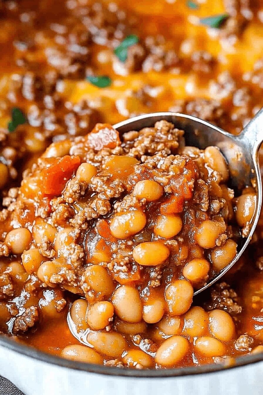baked beans ground beef casserole