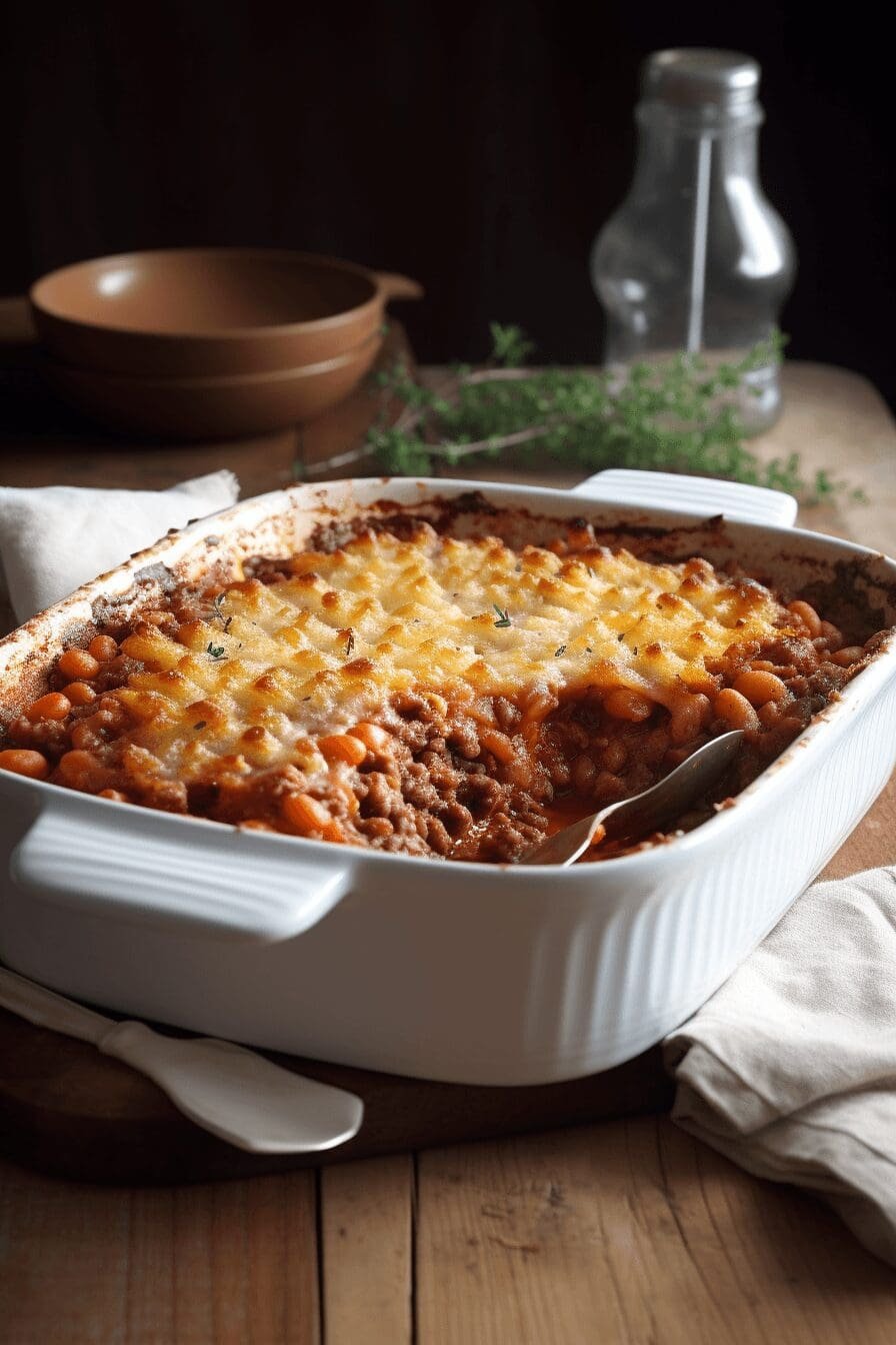 baked beans ground beef casserole