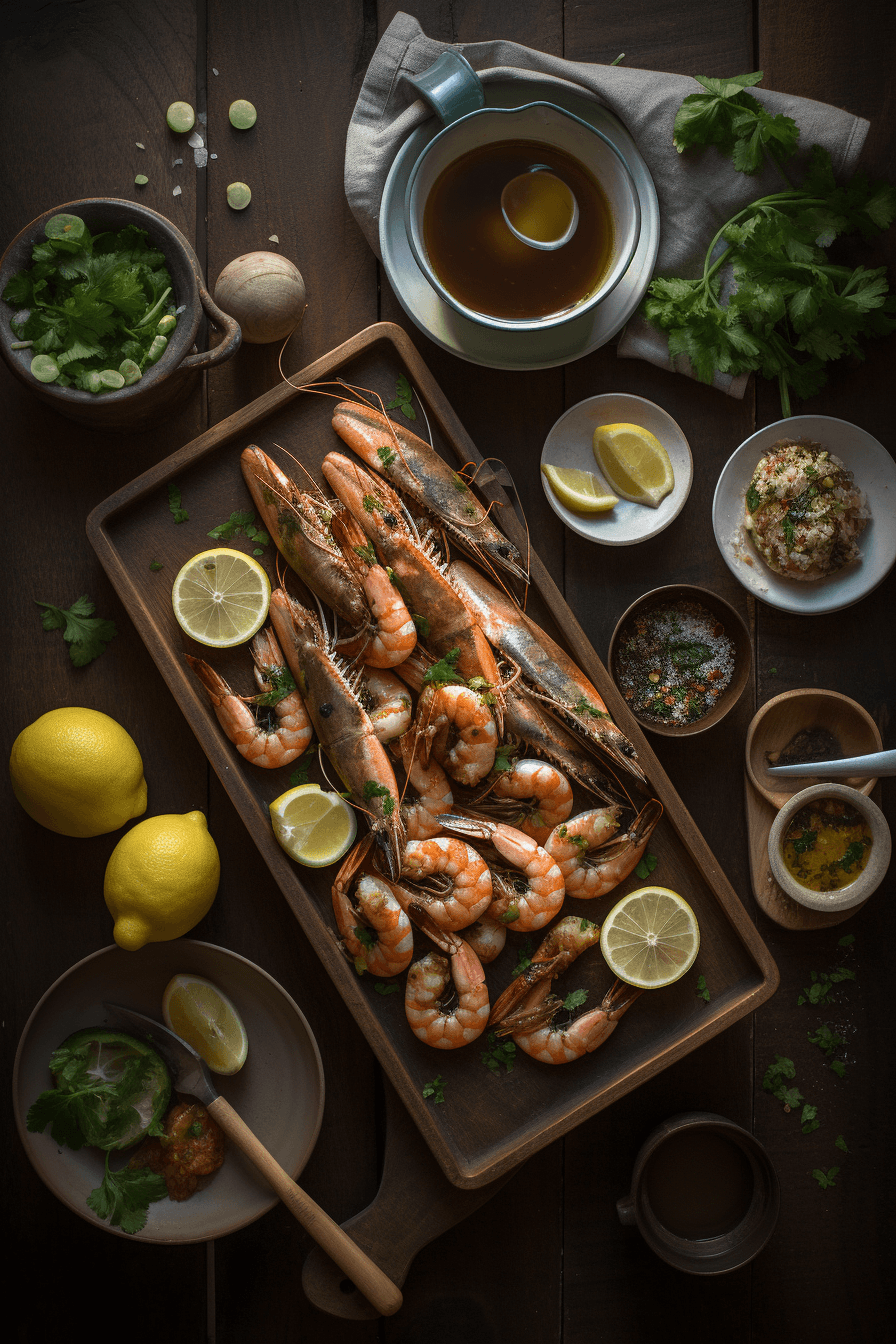 bbq grilled prawns