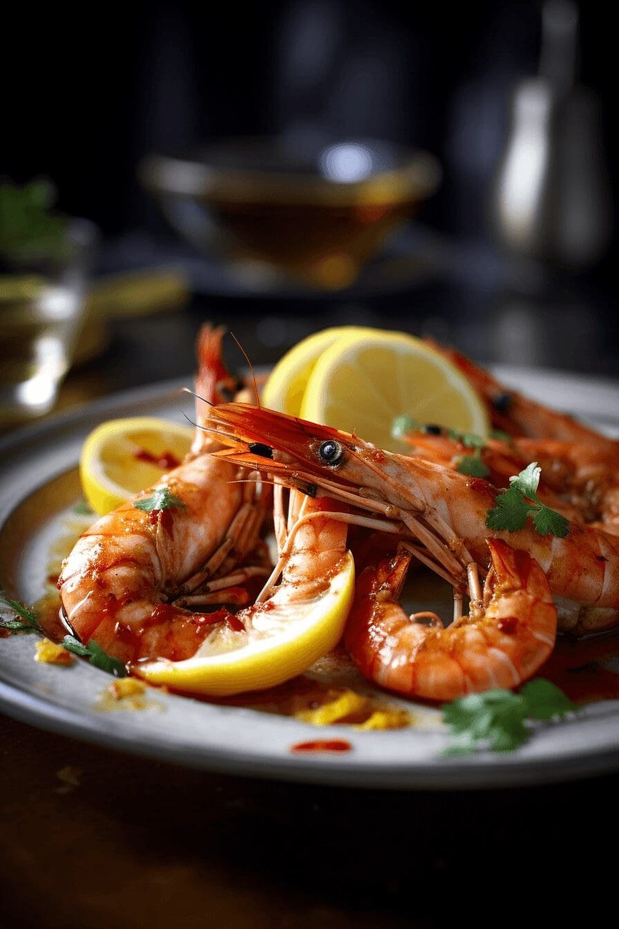 bbq grilled prawns