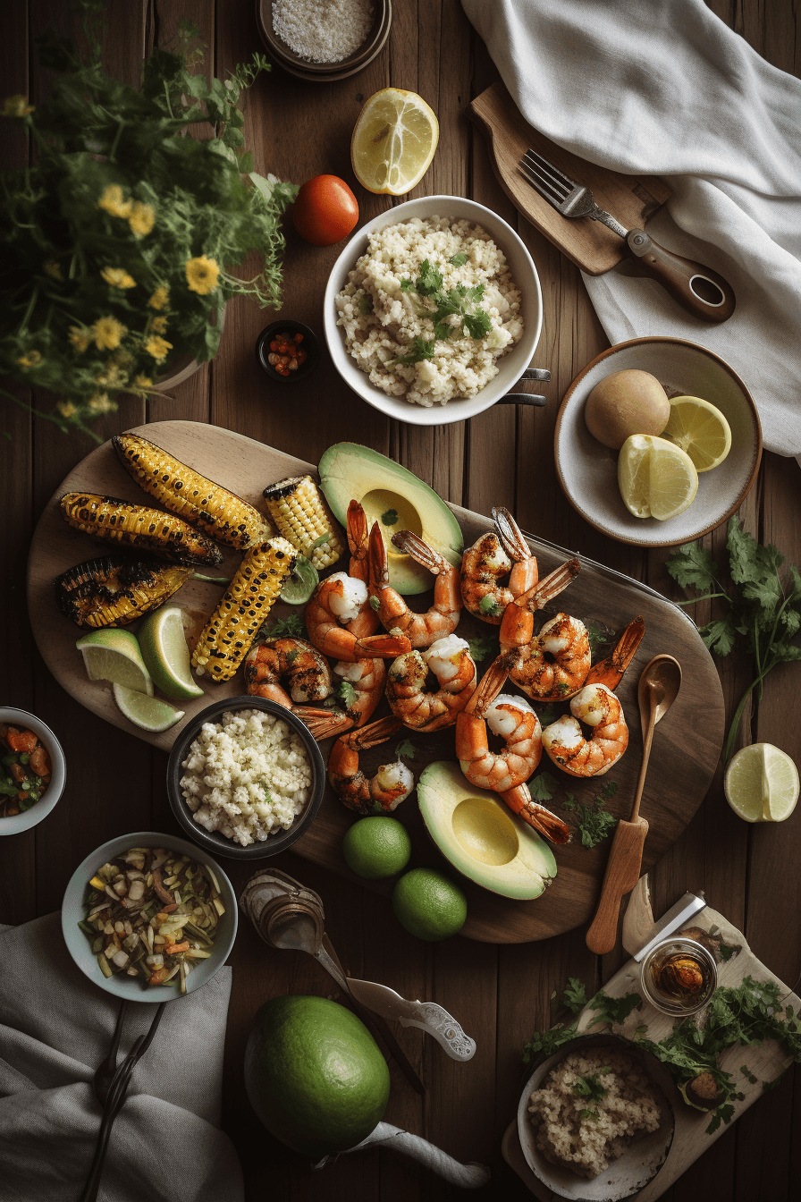bbq grilled prawns