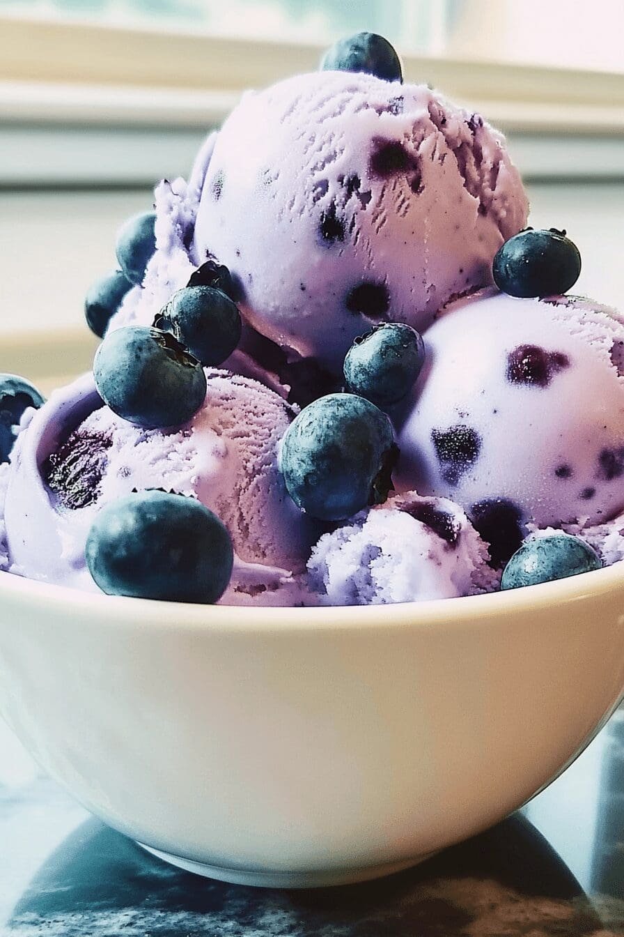 blueberry cottage cheese ice cream