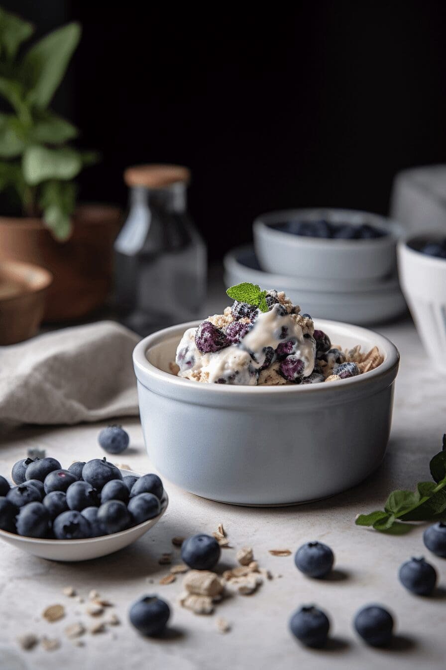 blueberry cottage cheese ice cream