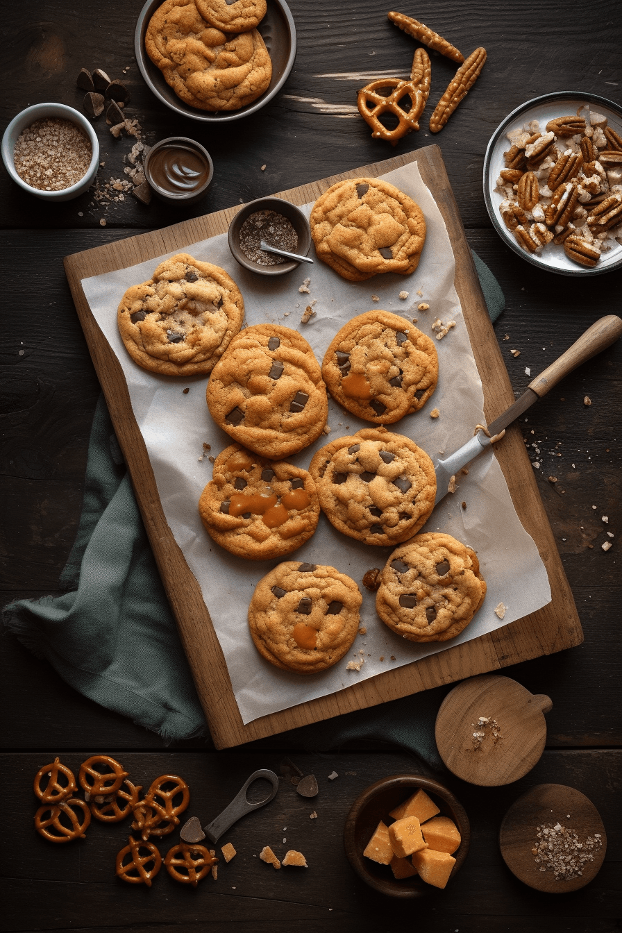 buttery butterfinger caramel crunch cookies