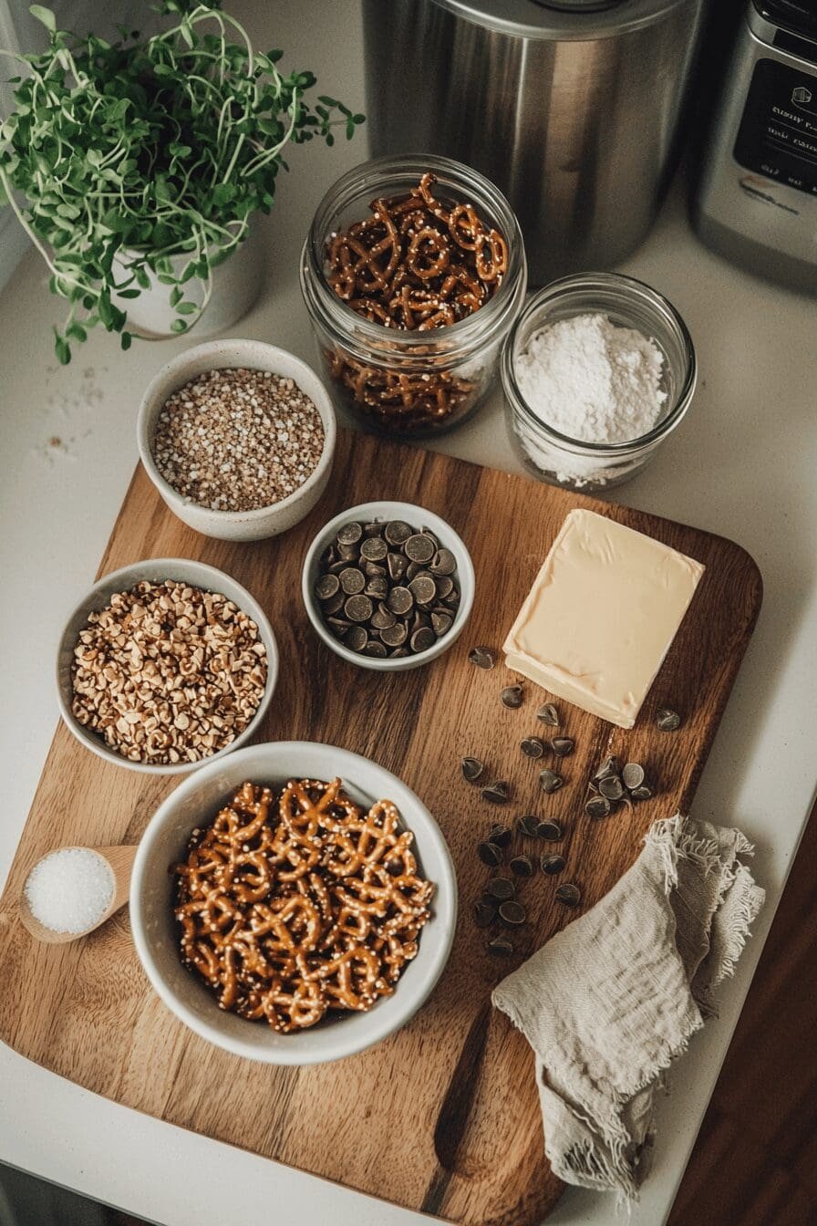 caramel pretzel crack bars