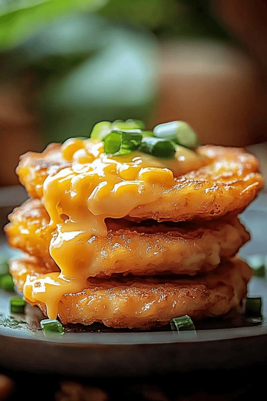 cheddar corn potato fritters