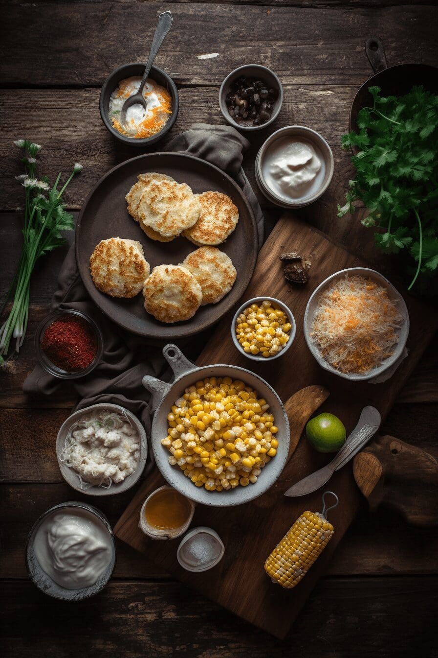 cheddar corn potato fritters
