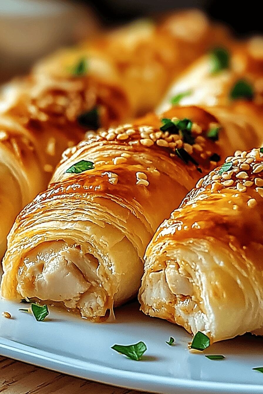 cheesy chicken crescent rolls