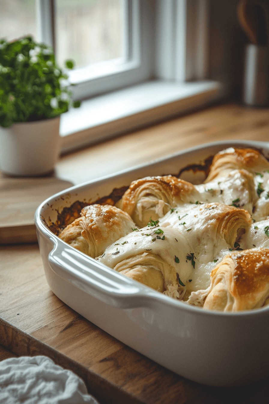 cheesy chicken crescent rolls