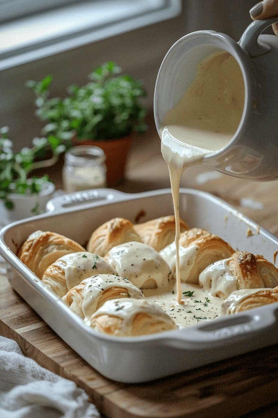 cheesy chicken crescent rolls