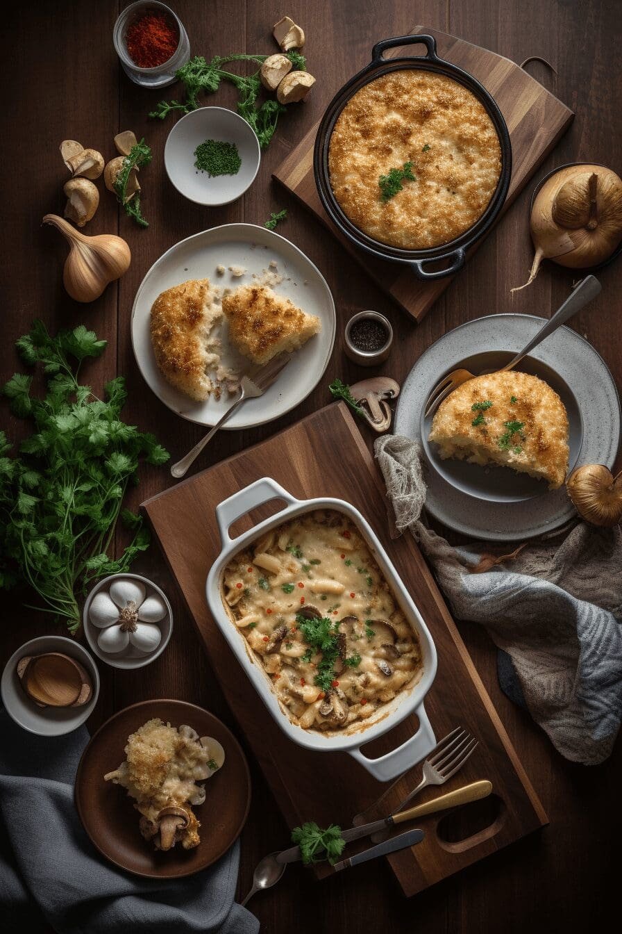 chicken alfredo tater tot casserole