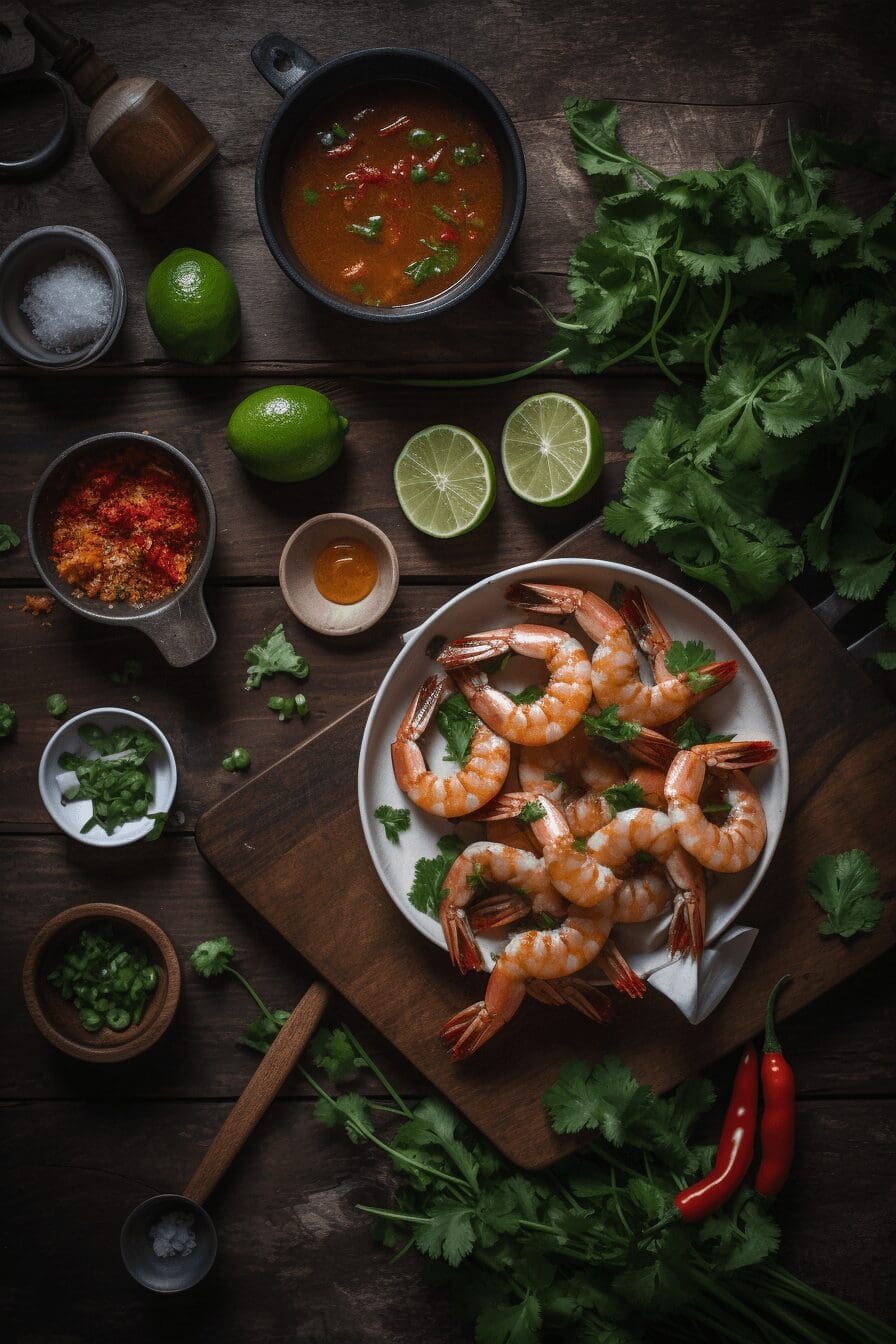 chilli lime prawns