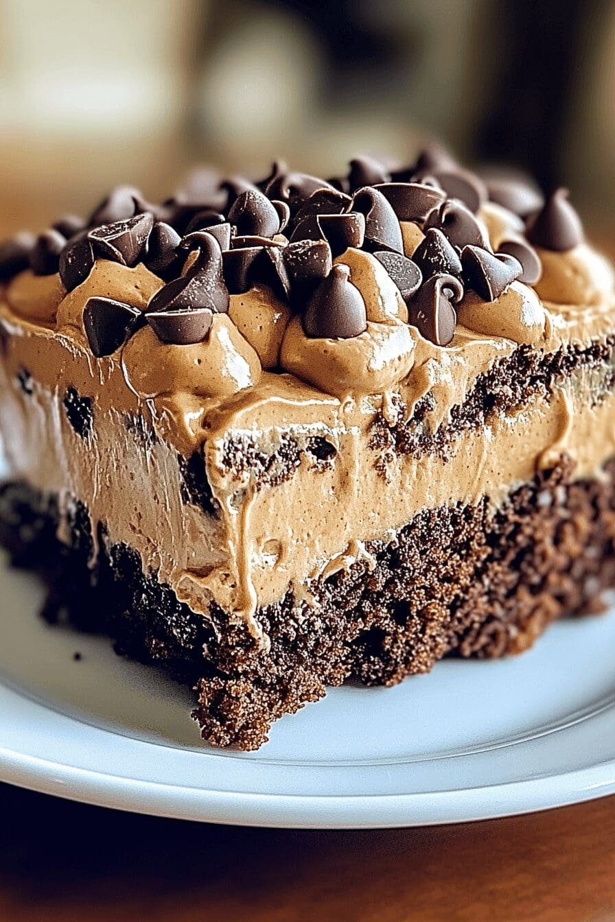 chocolate peanut butter poke cake