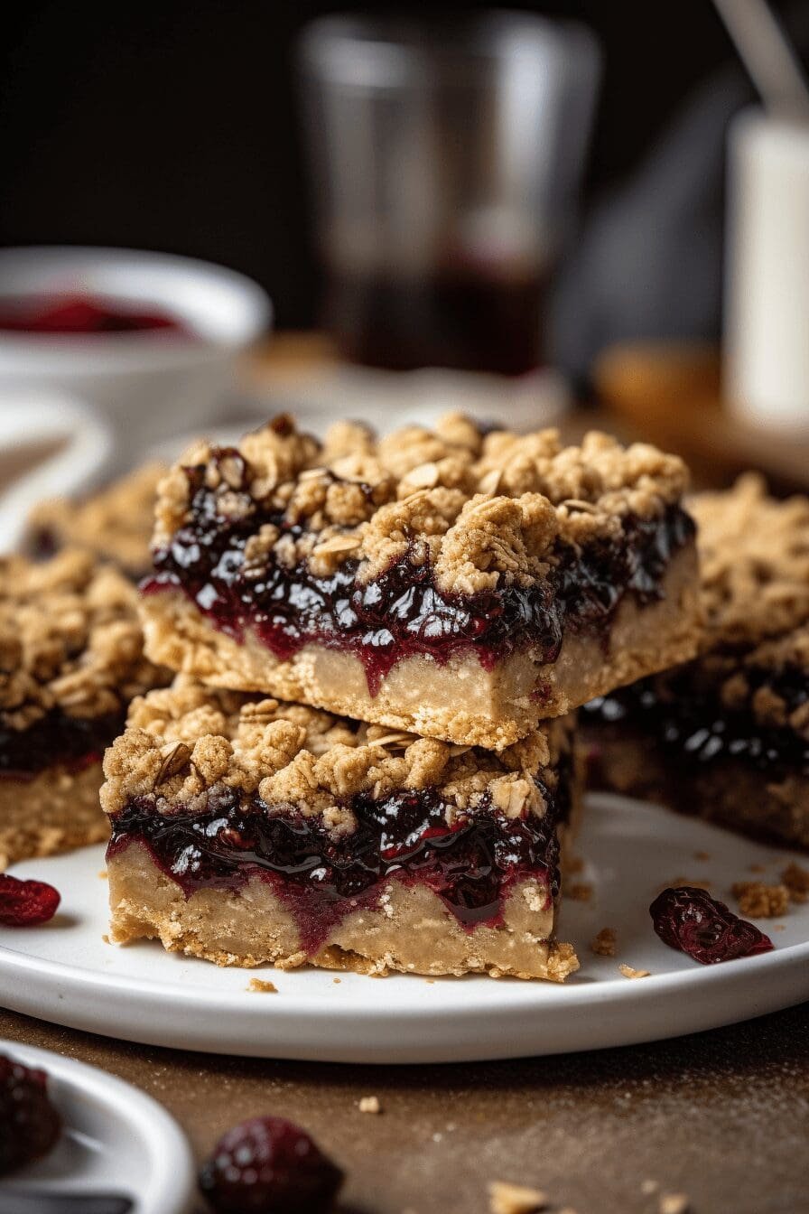 chocolate raspberry crumb bars