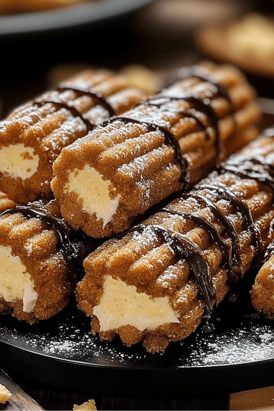 cookie dough cheesecake churros